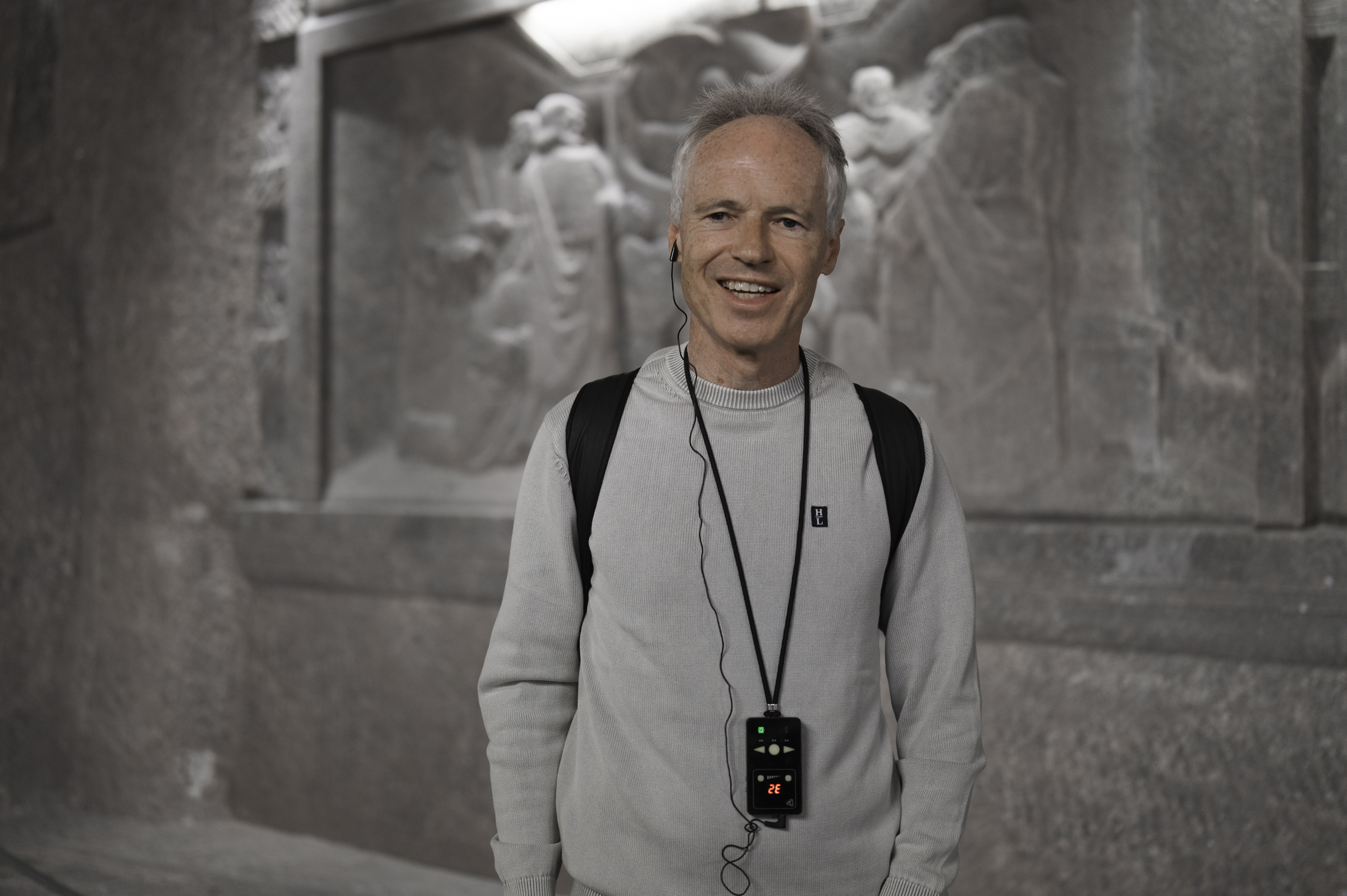 Keith, in St. Kinga's Chapel in the Wieliczka Salt Mine.