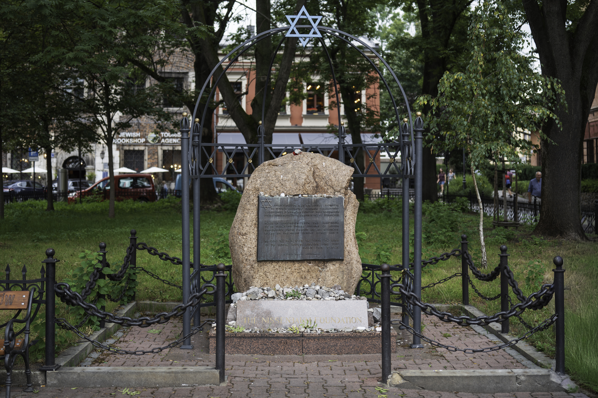 Holocaust Memorial Monument in Kraków’s Kazimierz district.