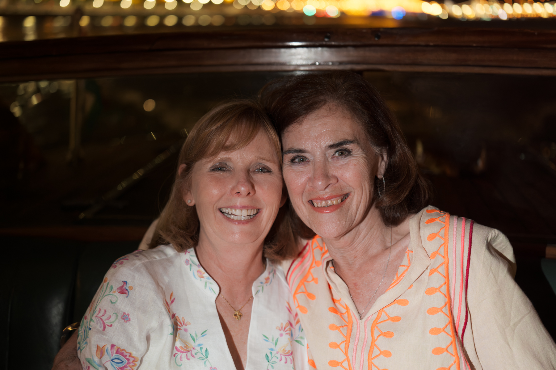 Andrea and Joy, on the boat ride on the Danube River in Budapest.