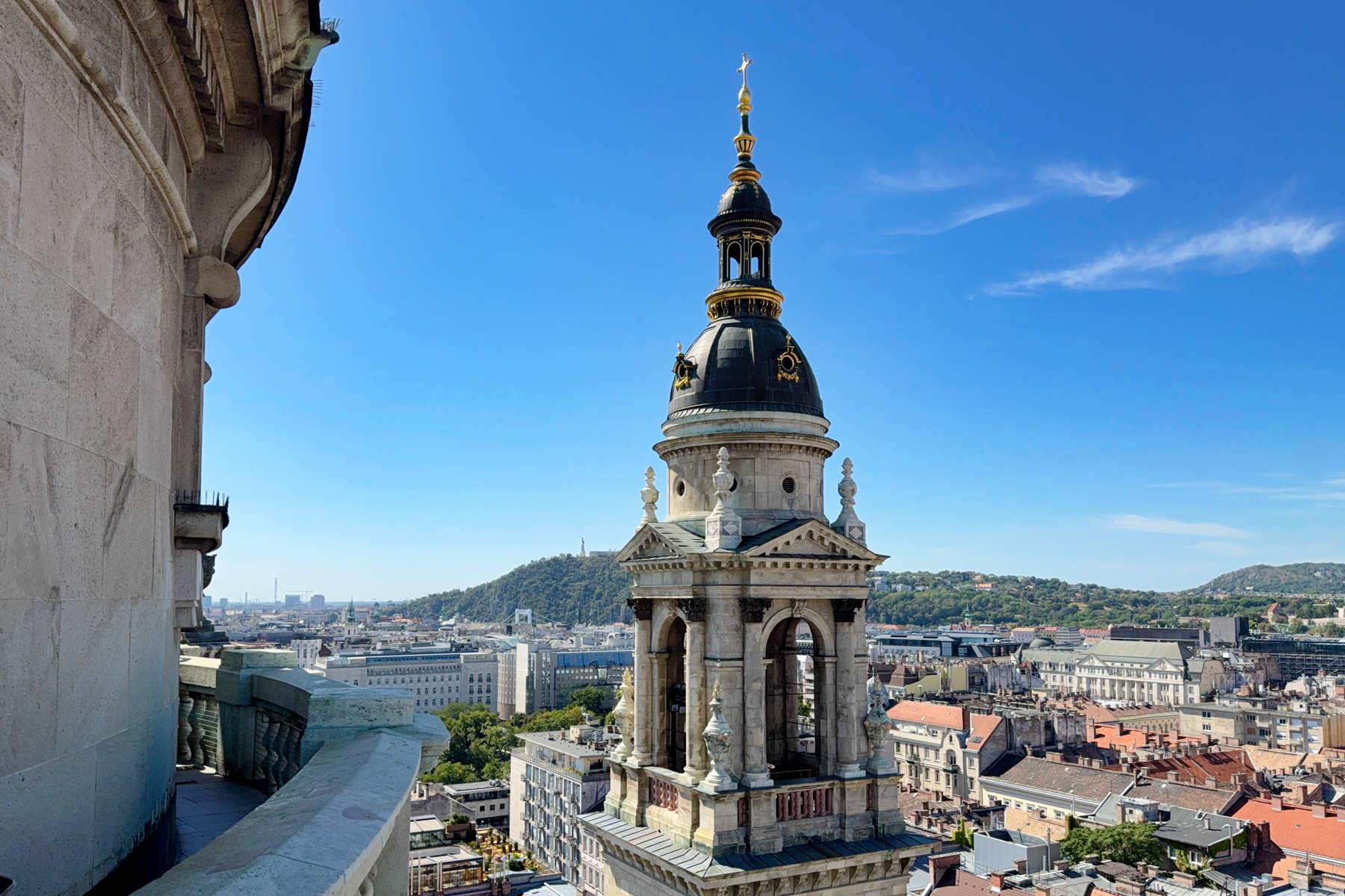 View from the tower of St. Stephen's Basilica in Budapest.
