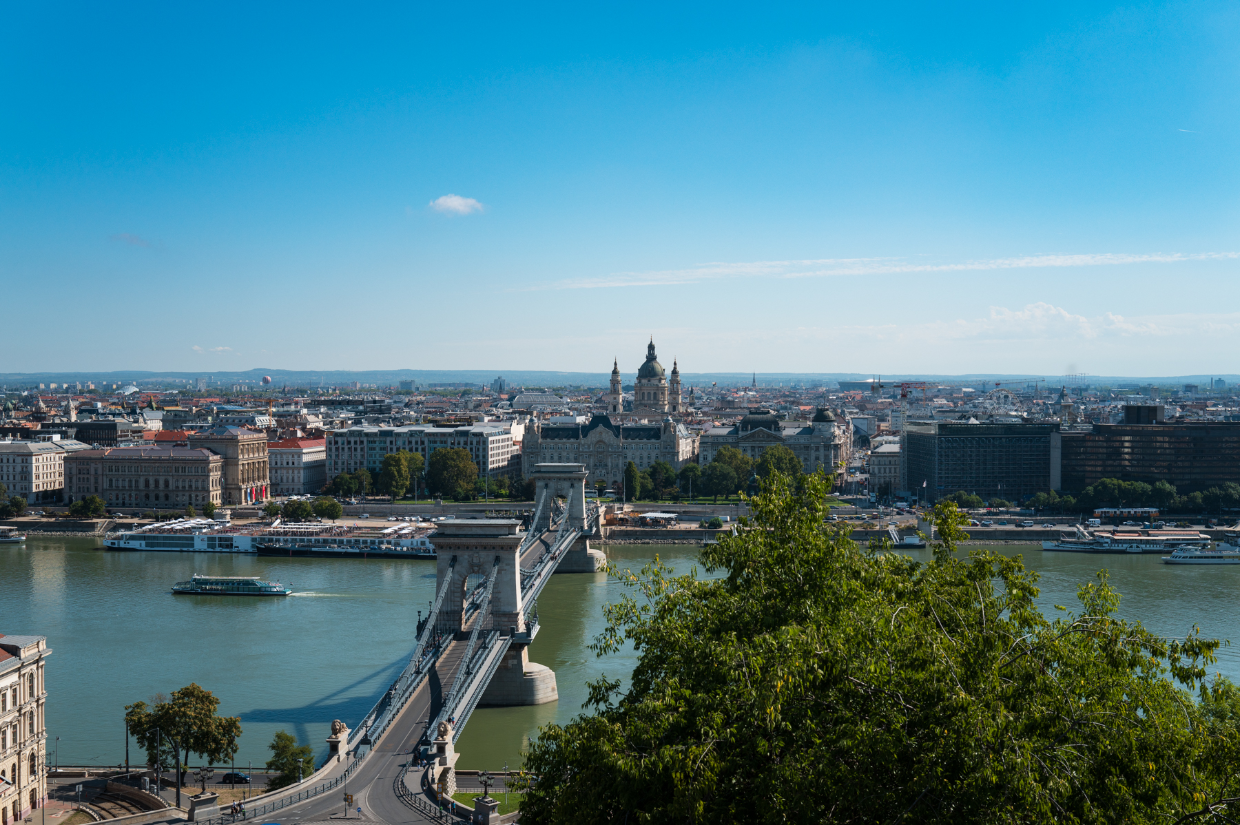 View from the top of Buda Hill over Budapest.