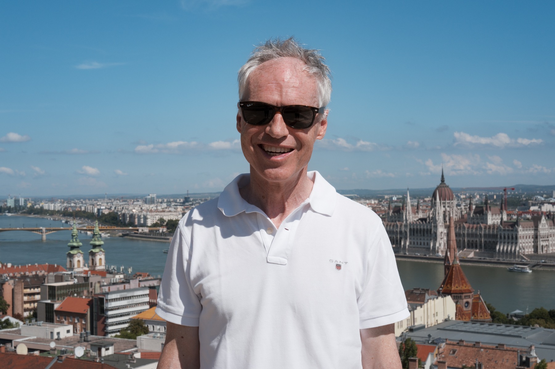 Keith, at Fisherman's Bastion in Budapest.