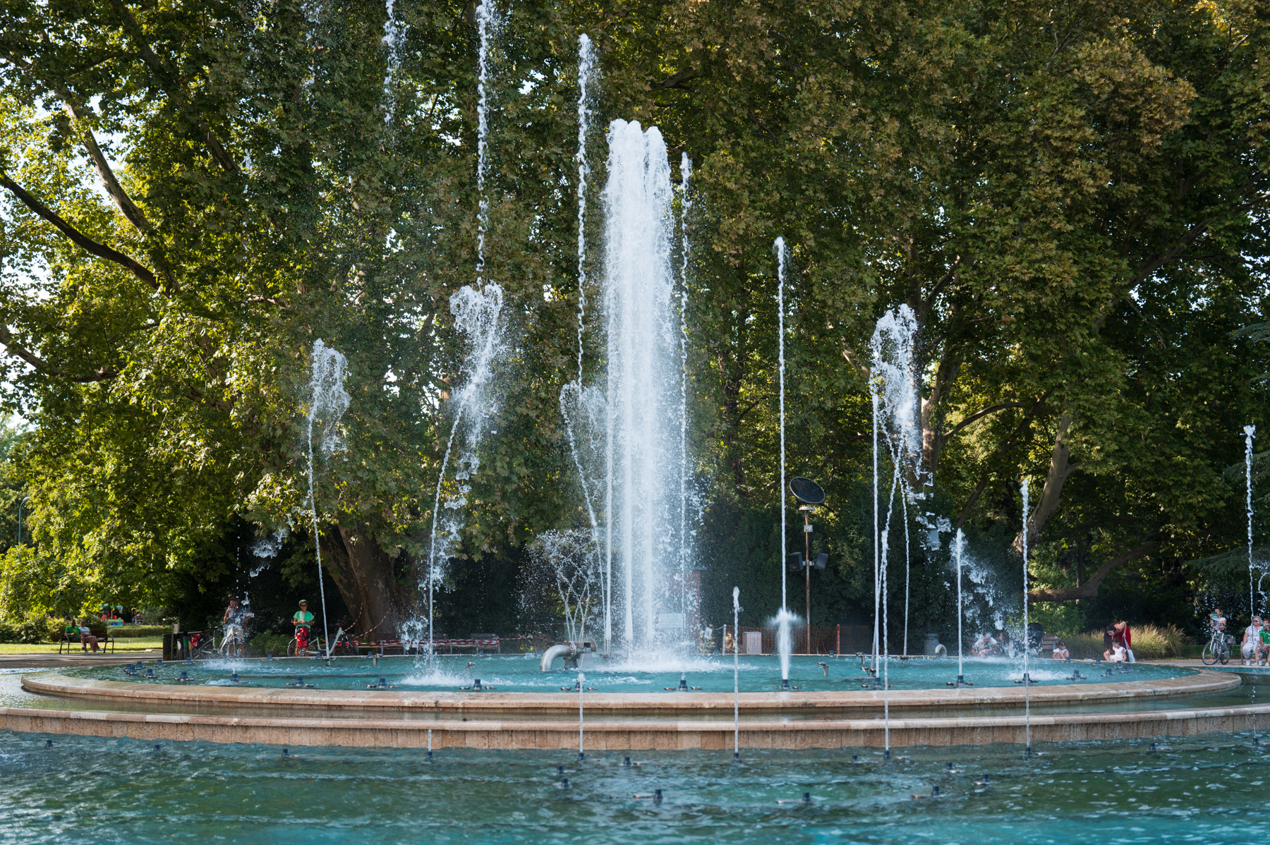 Fountain on Margaret Island in Budapest.