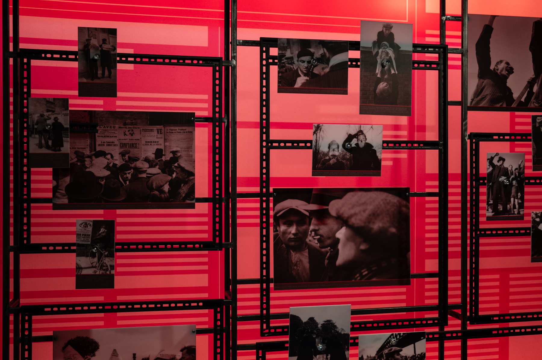Display at the Robert Capa Contemporary Photography Center in Budapest.