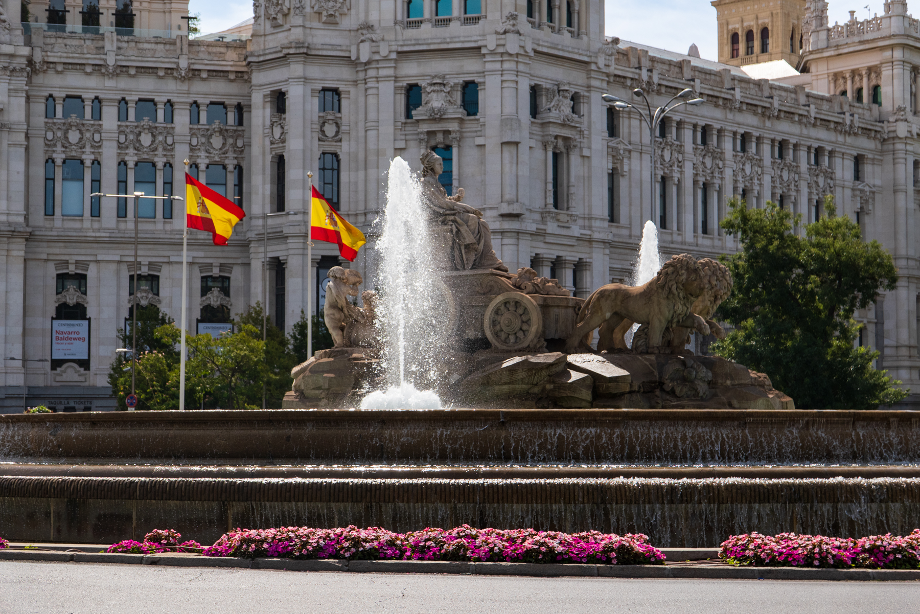 The Fuente de Cibeles (Fountain of Cybeles) in Madrid.