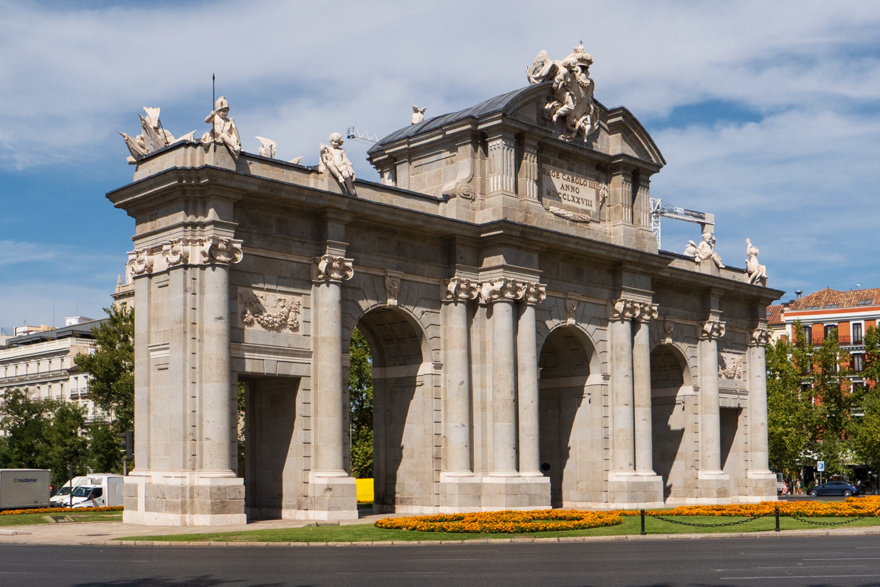 The Puerta de Alcalá in Madrid.