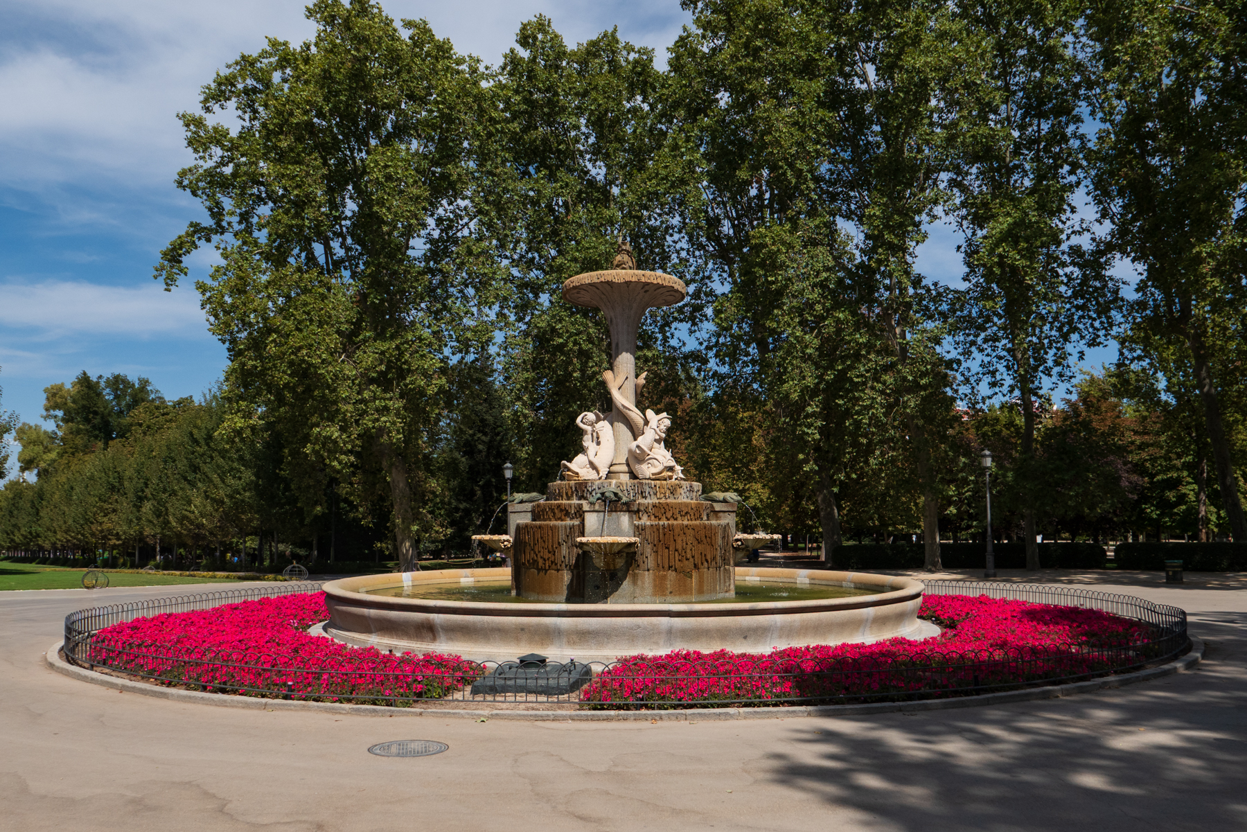 The Fuente de la Alcachofa (Artichoke Fountain) in Retiro Park, Madrid