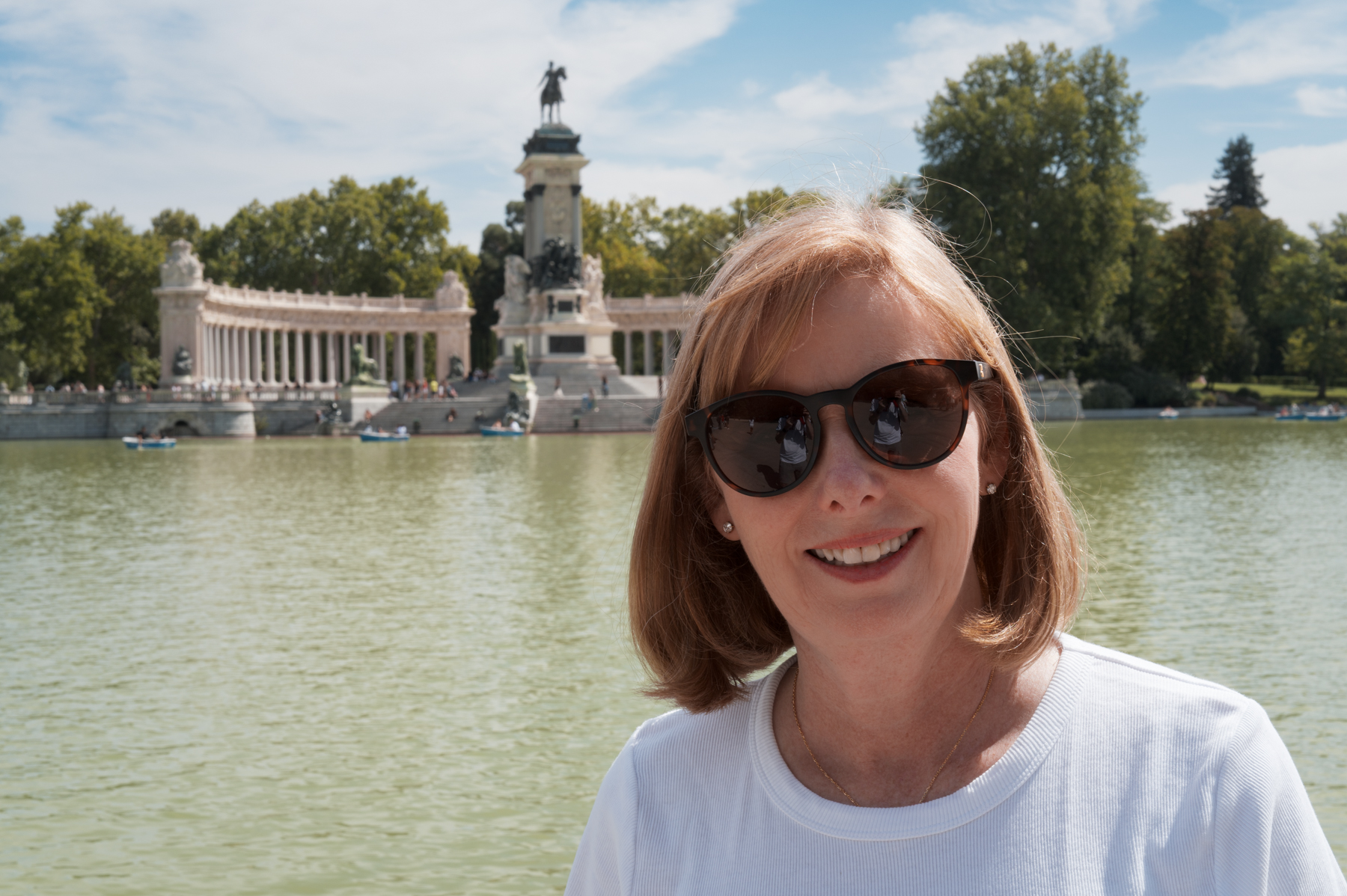 Andrea, in Retiro Park.