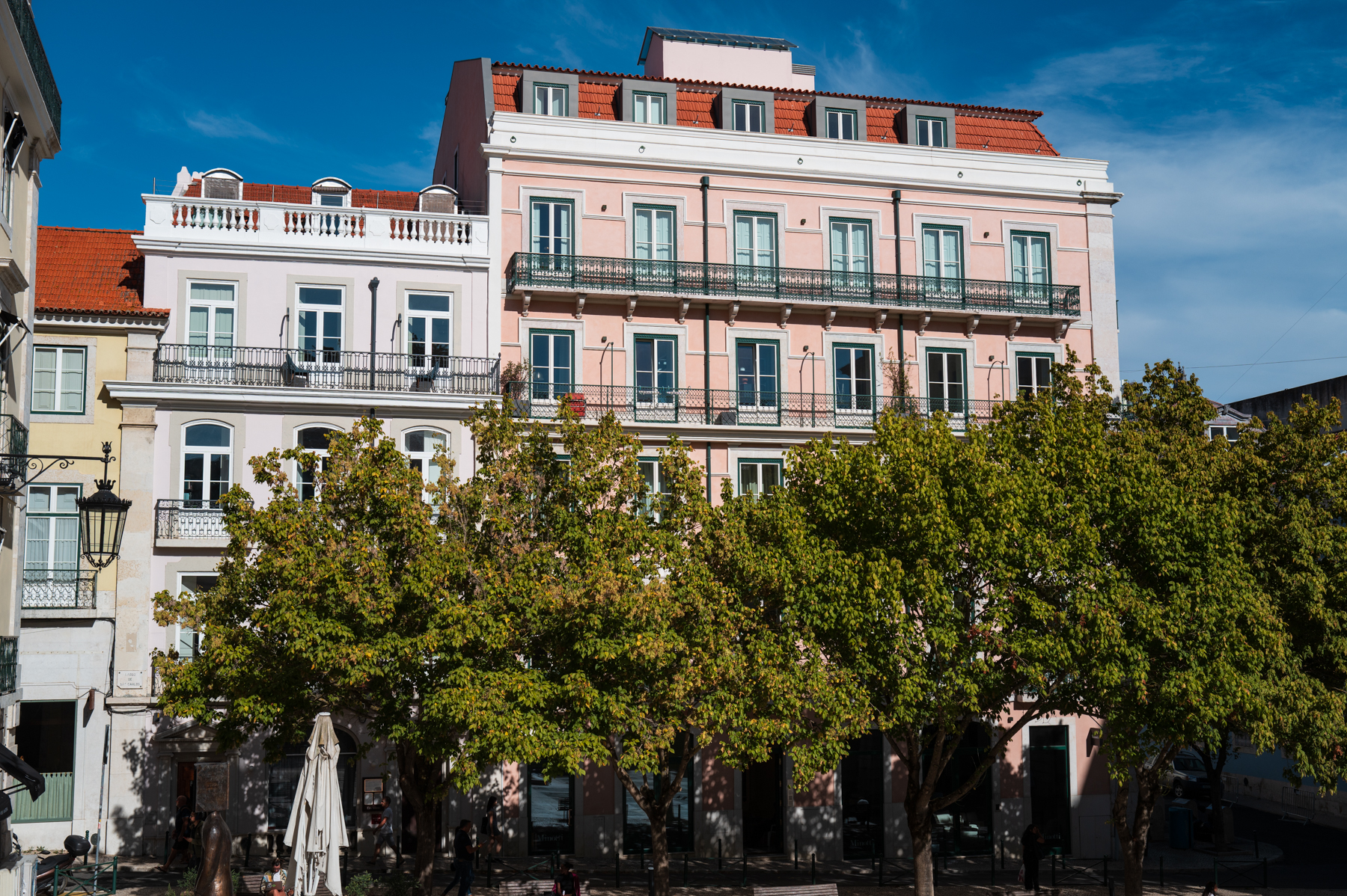Typical architecture in Chiado in Lisbon.