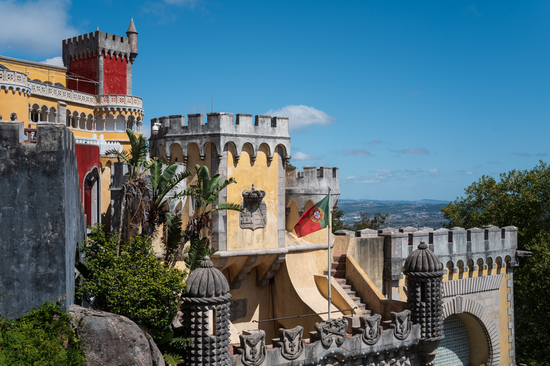 Pena Palace in the Sintra Mountains.