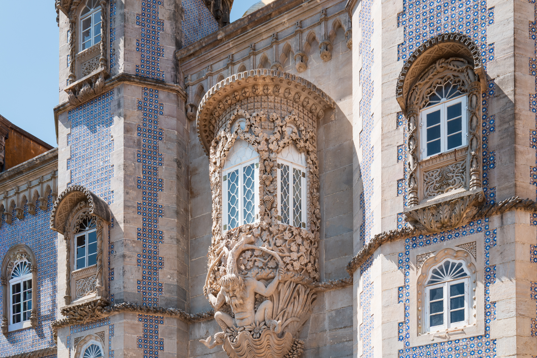 Pena Palace in the Sintra Mountains.