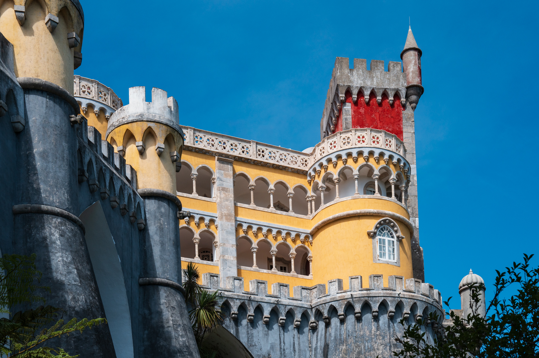 Pena Palace in the Sintra Mountains.