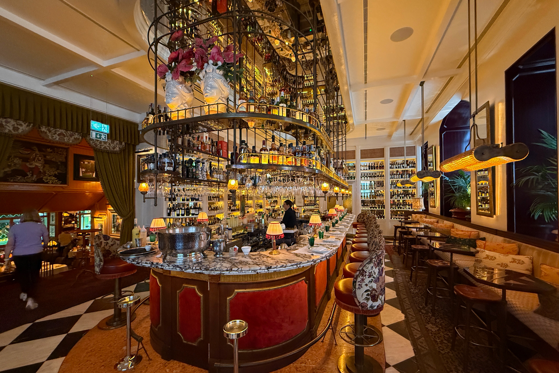 The bar at The Ivens in Lisbon.