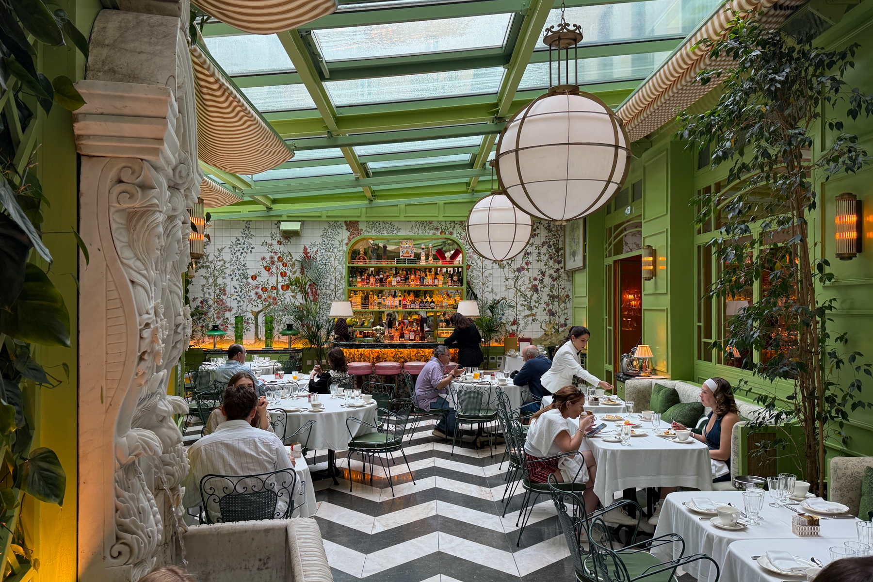 Breakfast room at The Ivens in Lisbon.