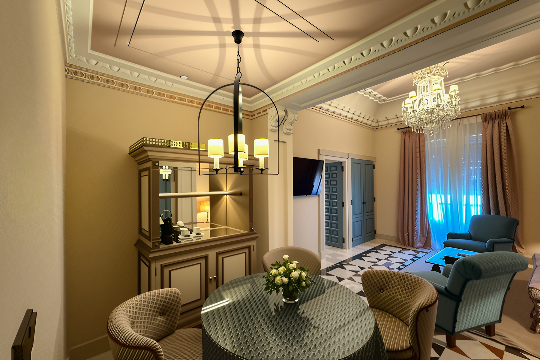 Our hotel room in Seville.