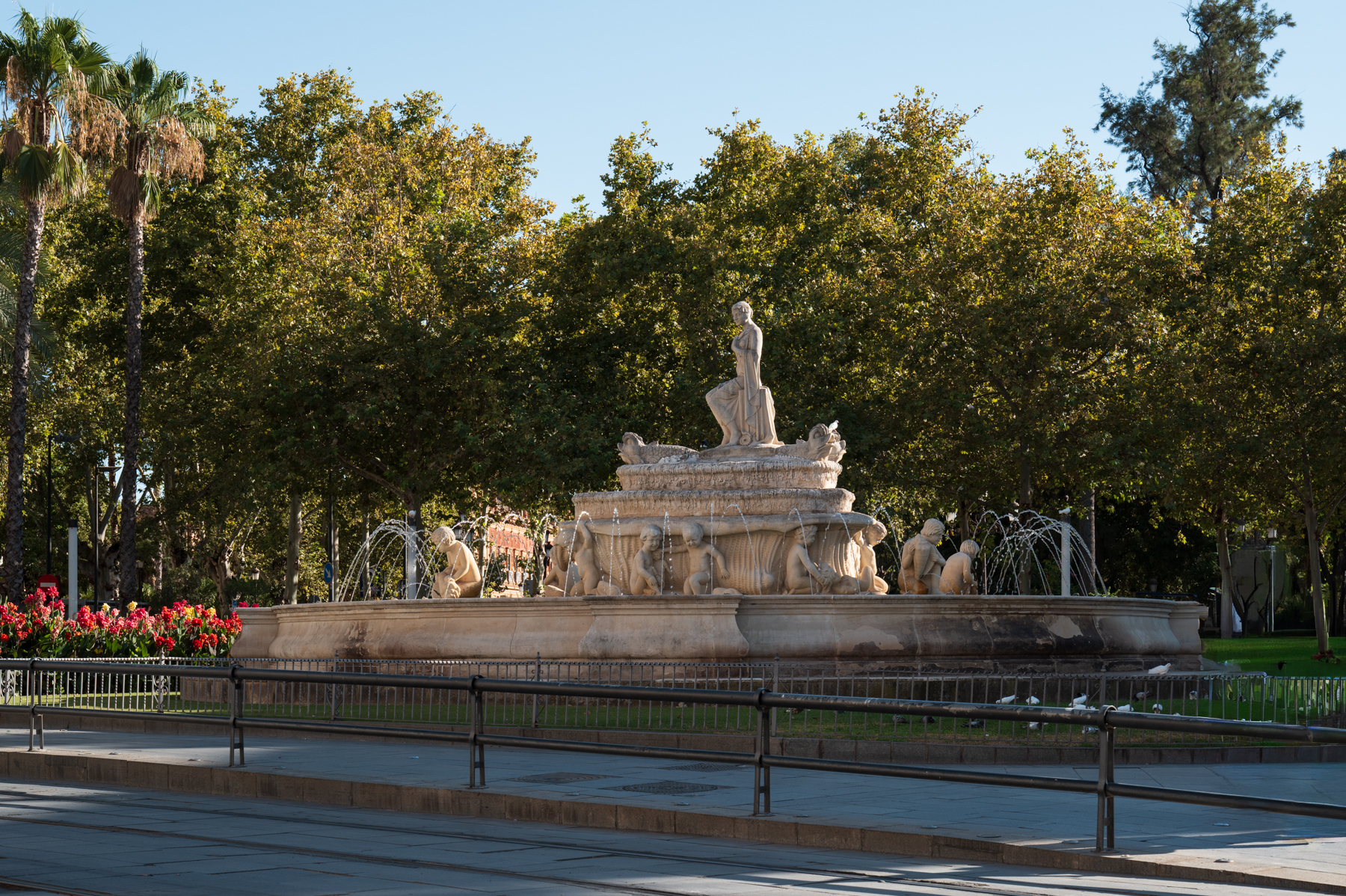 Fuente de las Cuatro Estaciones (Fountain of the Four Seasons) in Seville.