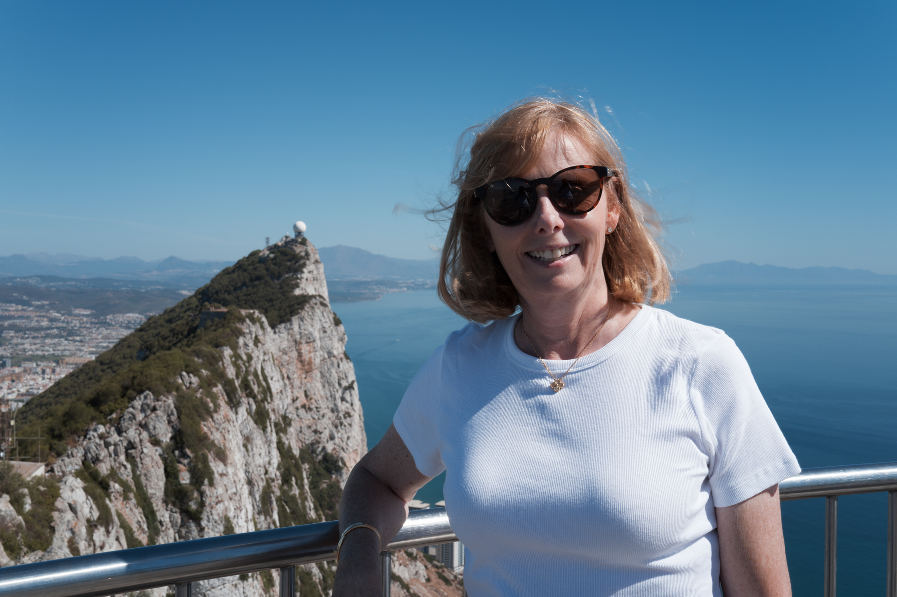 Andrea, on the Rock of Gibraltar.