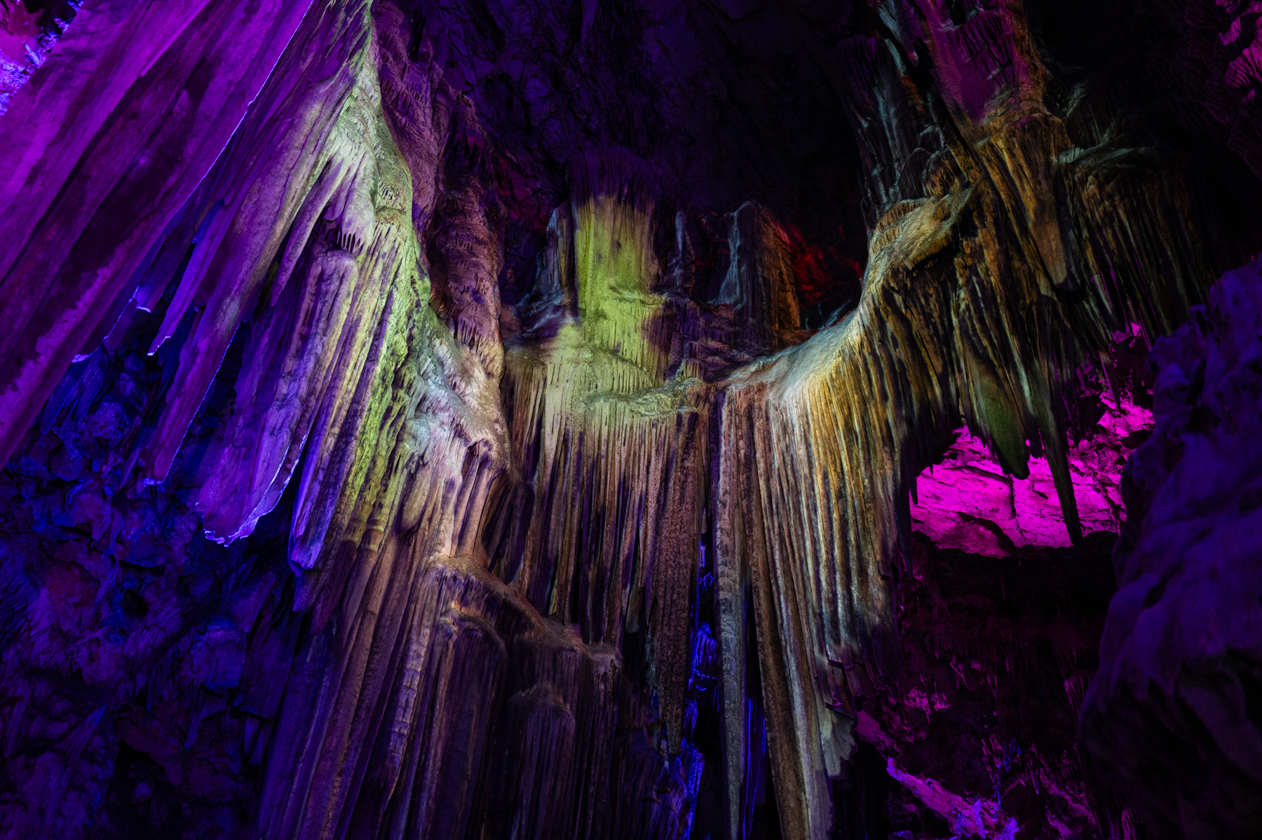 Inside St. Michael's Cave inside the Rock of Gibraltar.