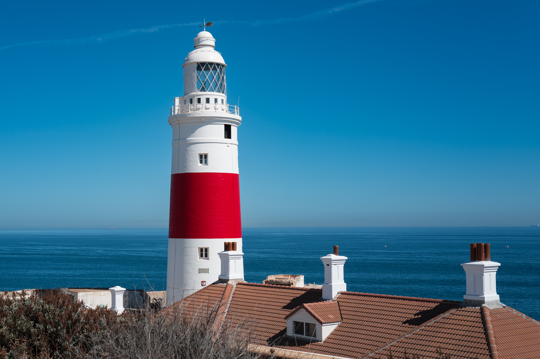 The Europa Point Lighthouse in Gibraltar.