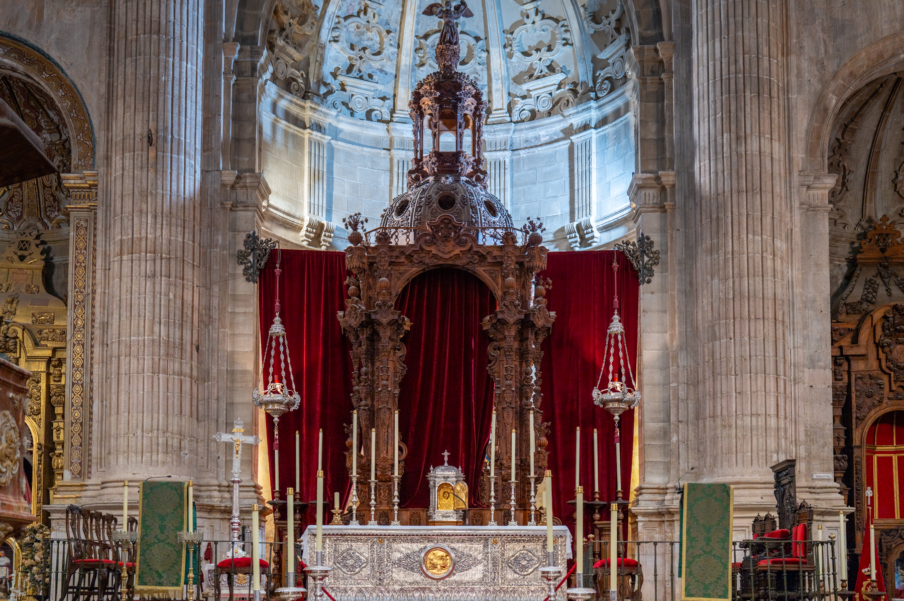 Inside the Iglesia de Santa María la Mayor in Ronda.