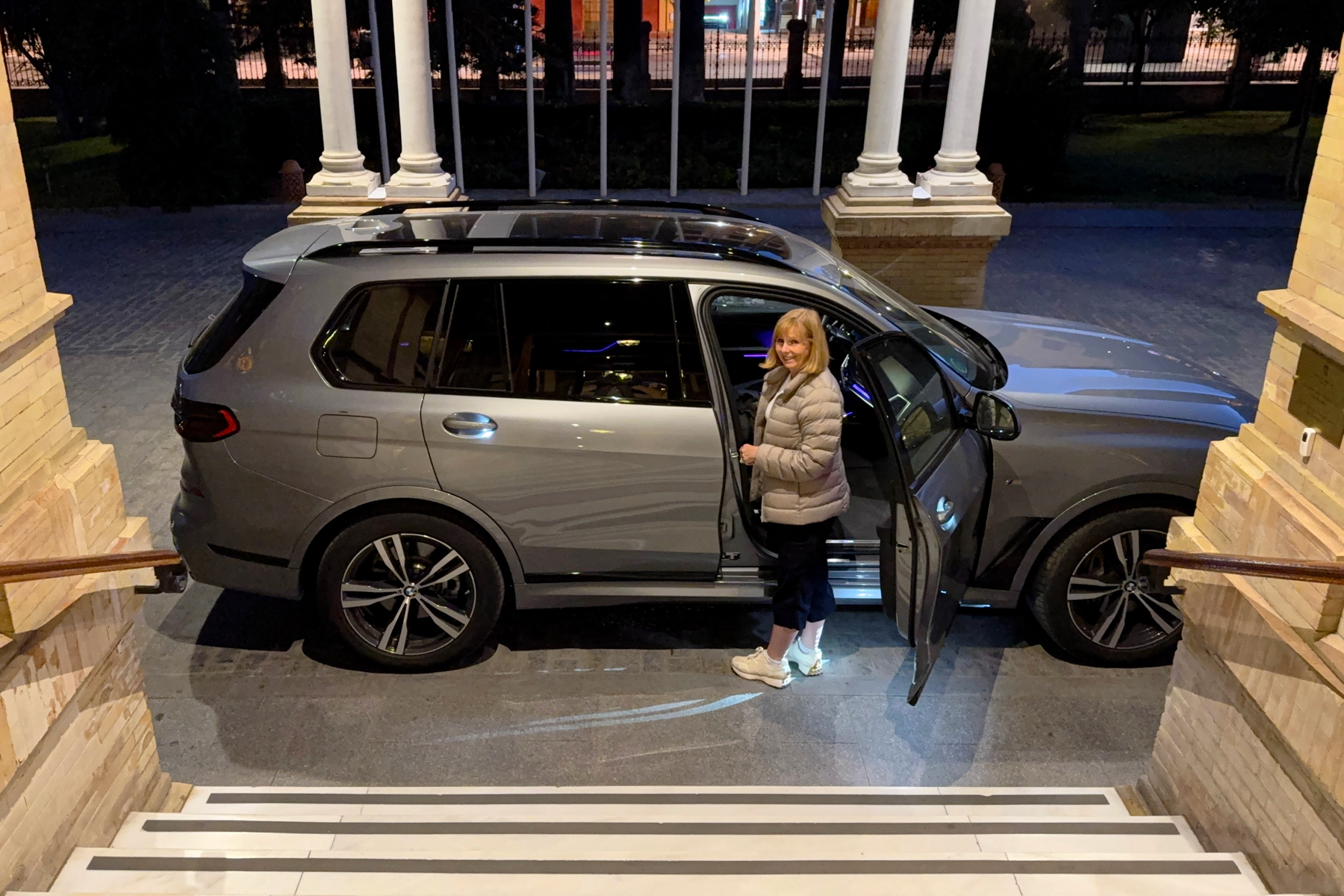 Andrea, ready to get on the road to Gibraltar.