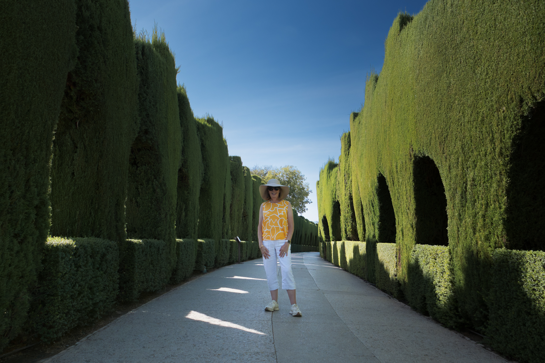 Andrea, on the Calle Real de la Alhambra in Granada.
