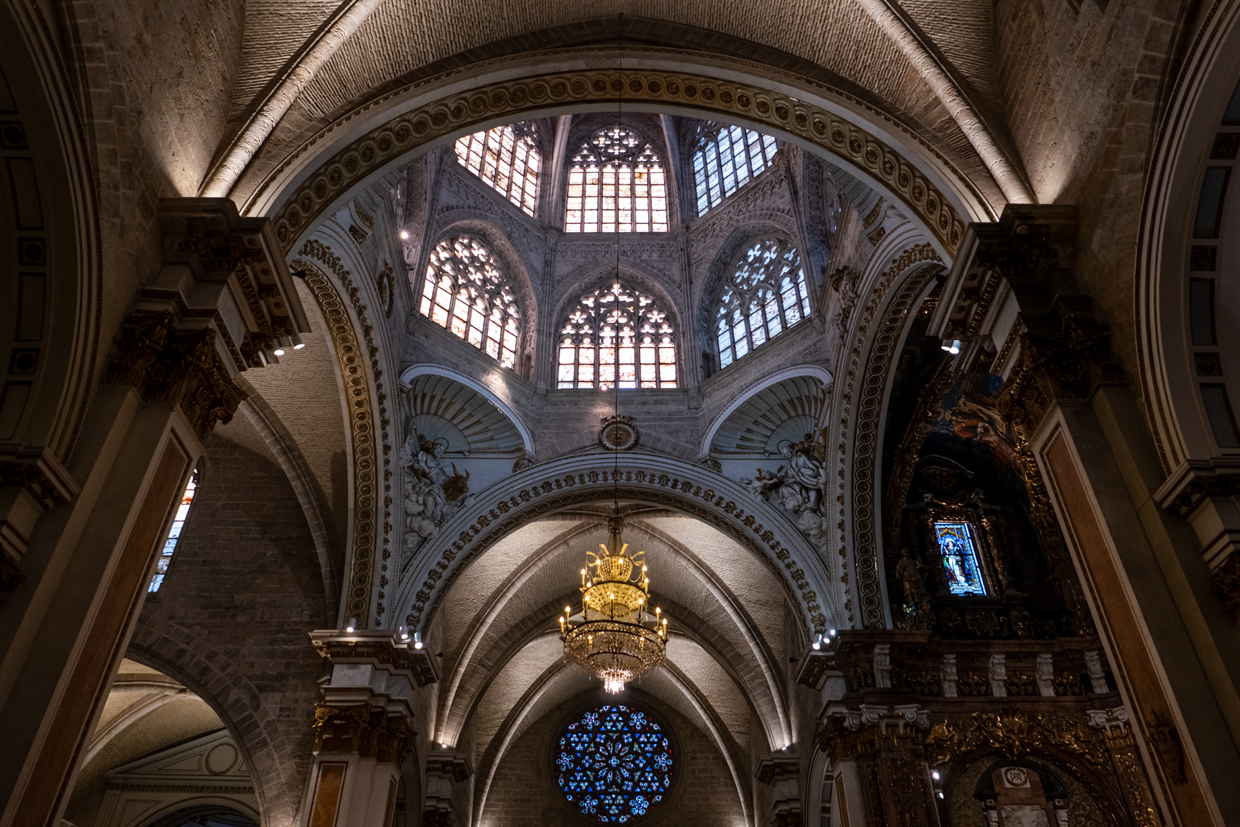 Inside the Valencia Cathedral.