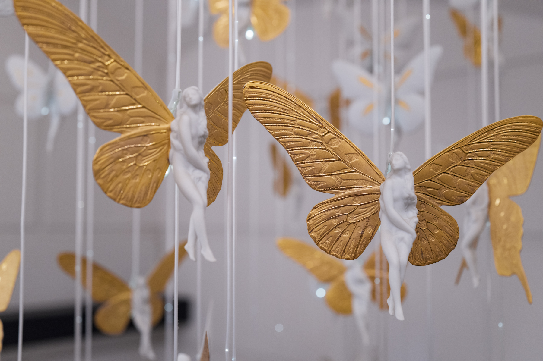 The Lladró chandelier in the Palacio Vallier Hotel in Valencia.