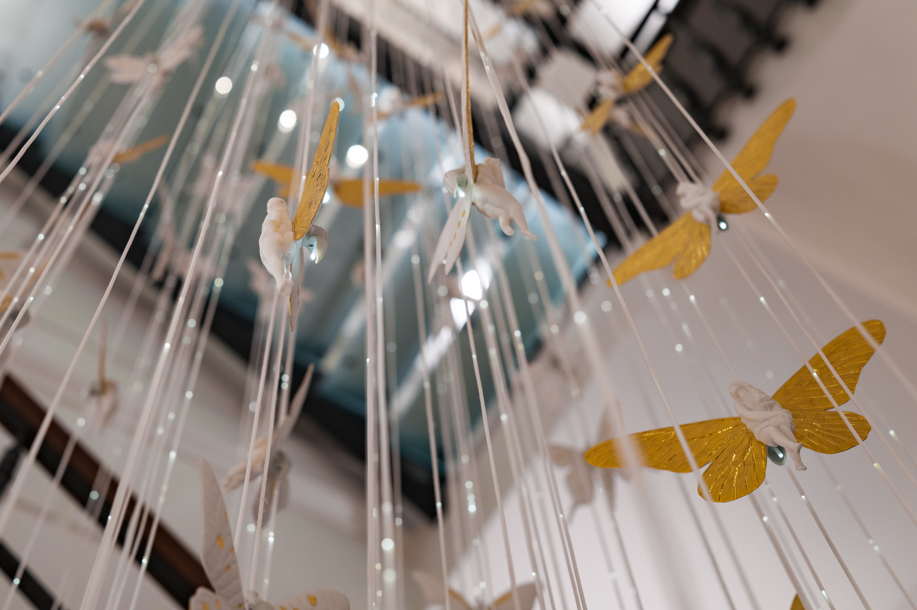 The Lladró chandelier in the Palacio Vallier Hotel in Valencia.