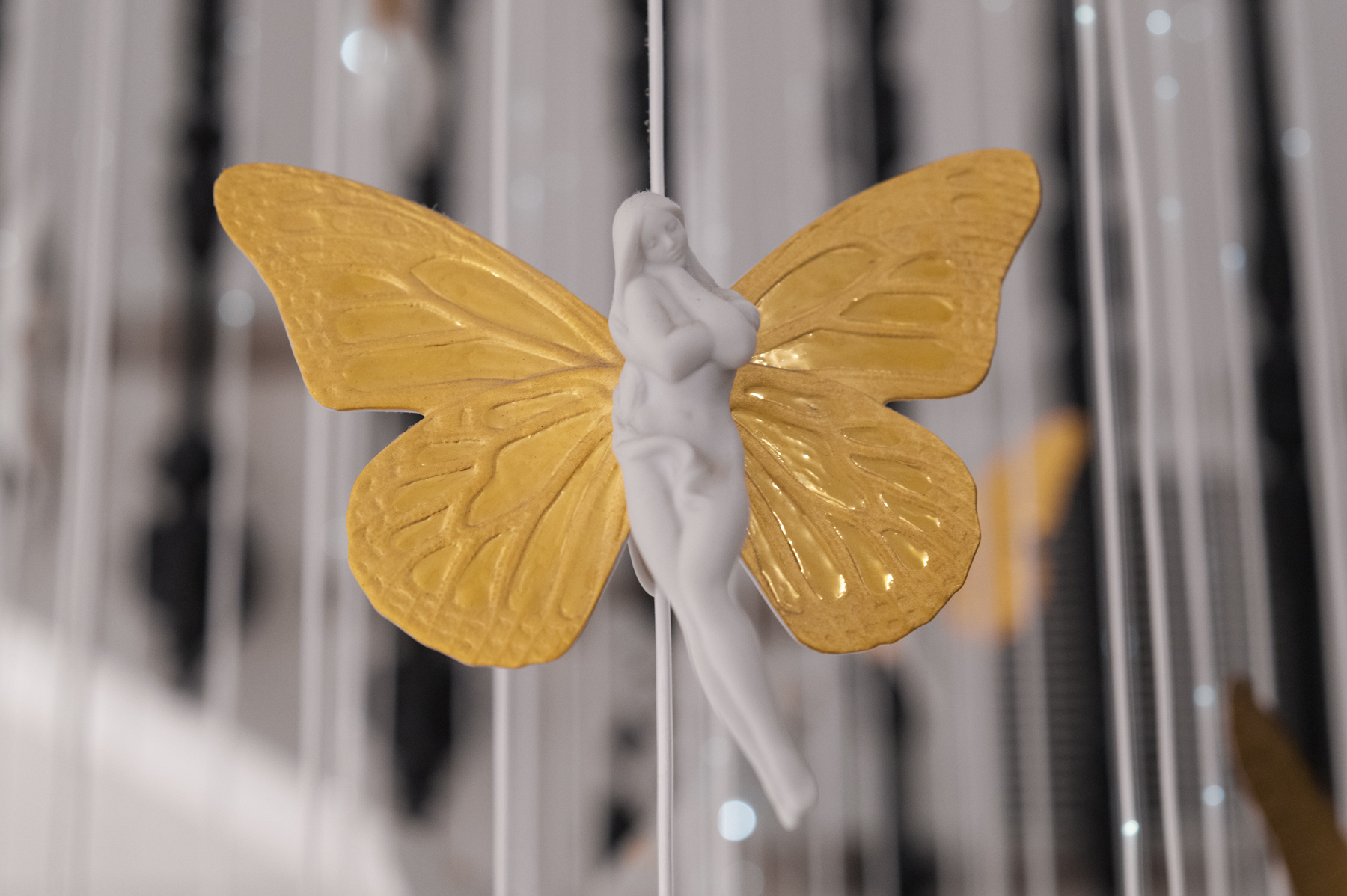 The Lladró chandelier in the Palacio Vallier Hotel in Valencia.