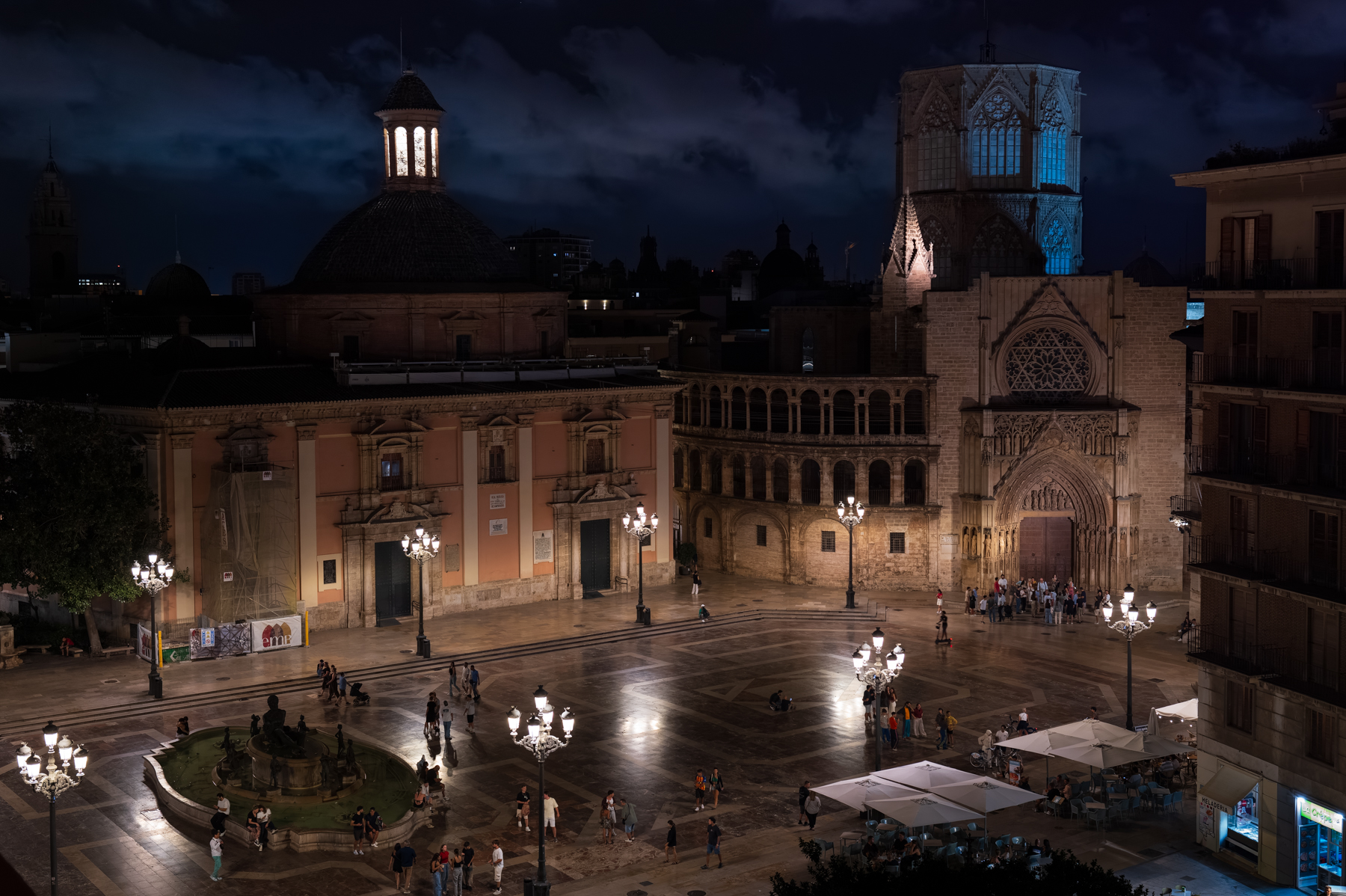 The Plaza de la Virgen in Valencia.