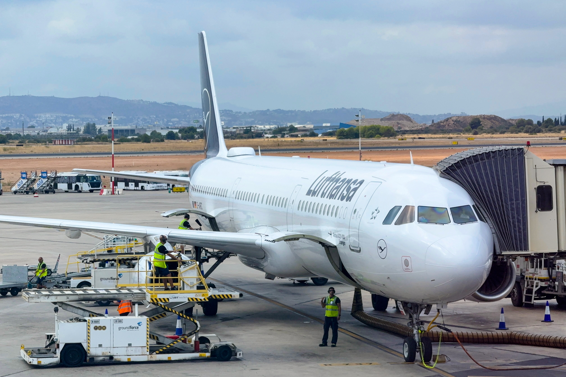 Our plane for the flight from Valencia to Frankfurt.