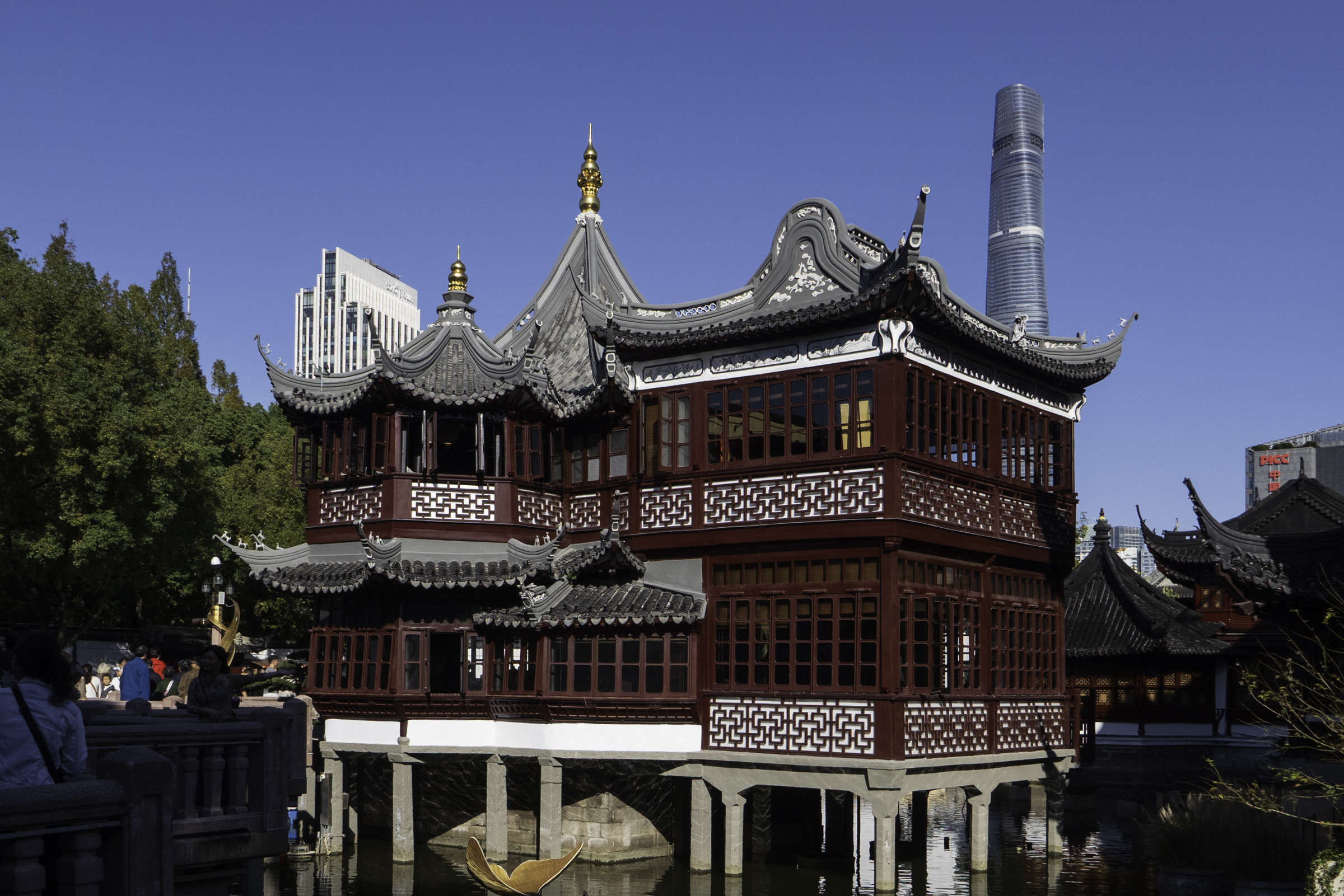 Huxinting Teahouse near Yu Garden in Shanghai Old Town.
