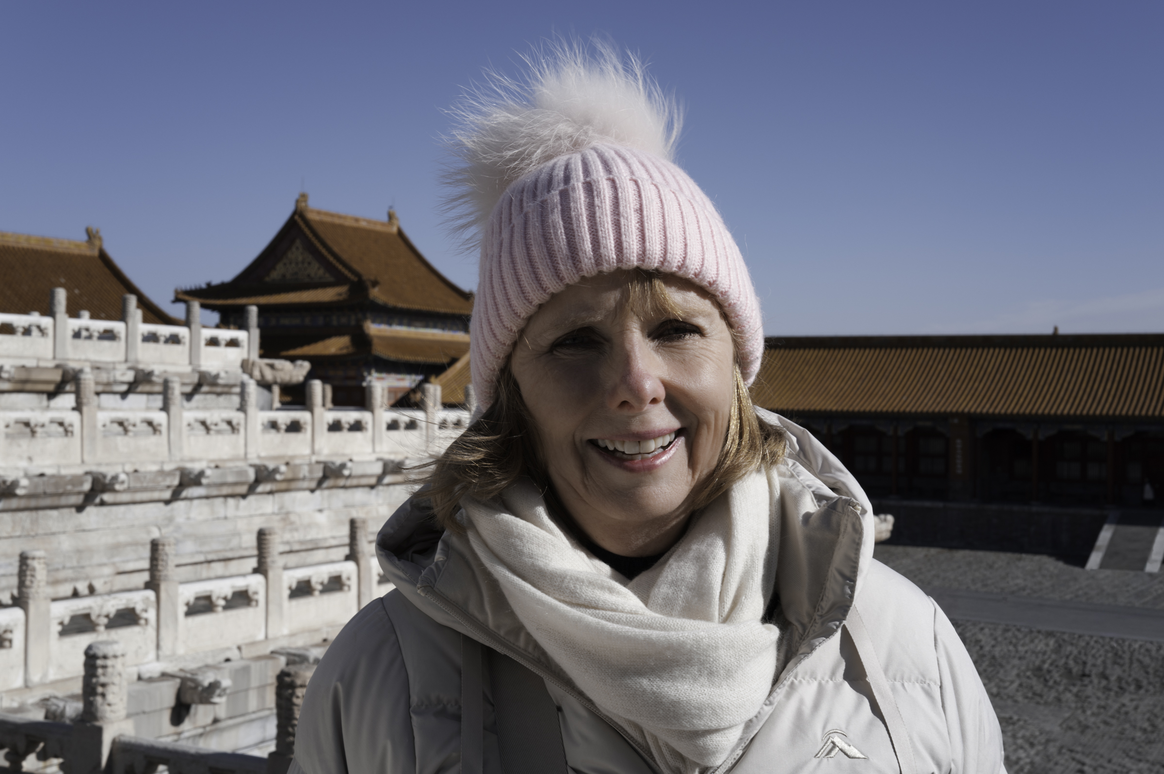 Andrea, in the Forbidden City, Beijing.