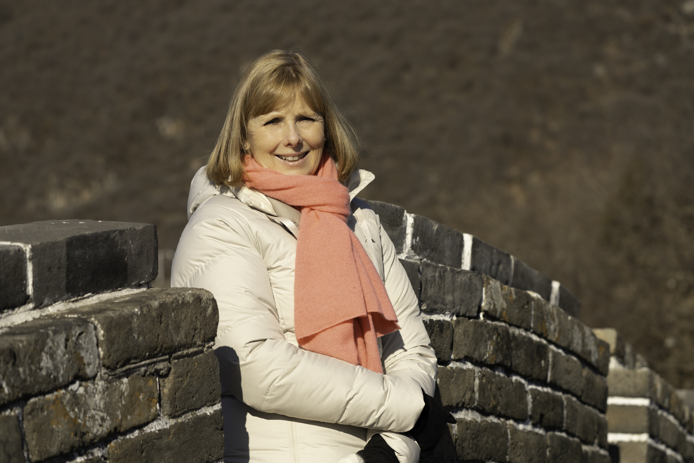 Andrea, on the Great Wall.