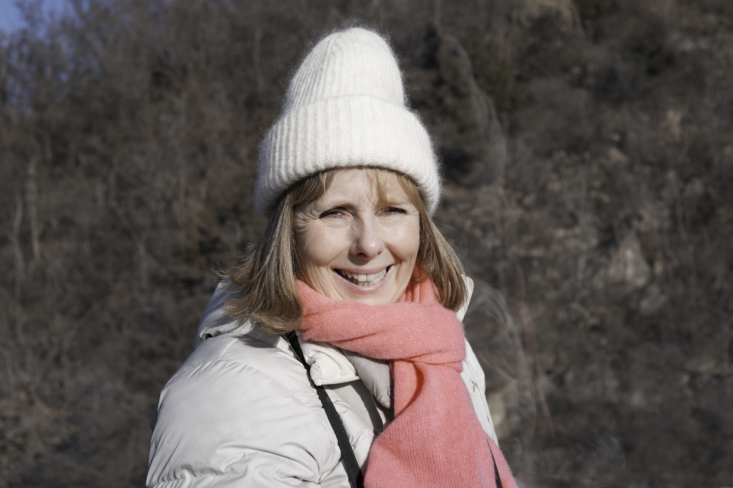 Andrea, in the gondola at Mutianyu.