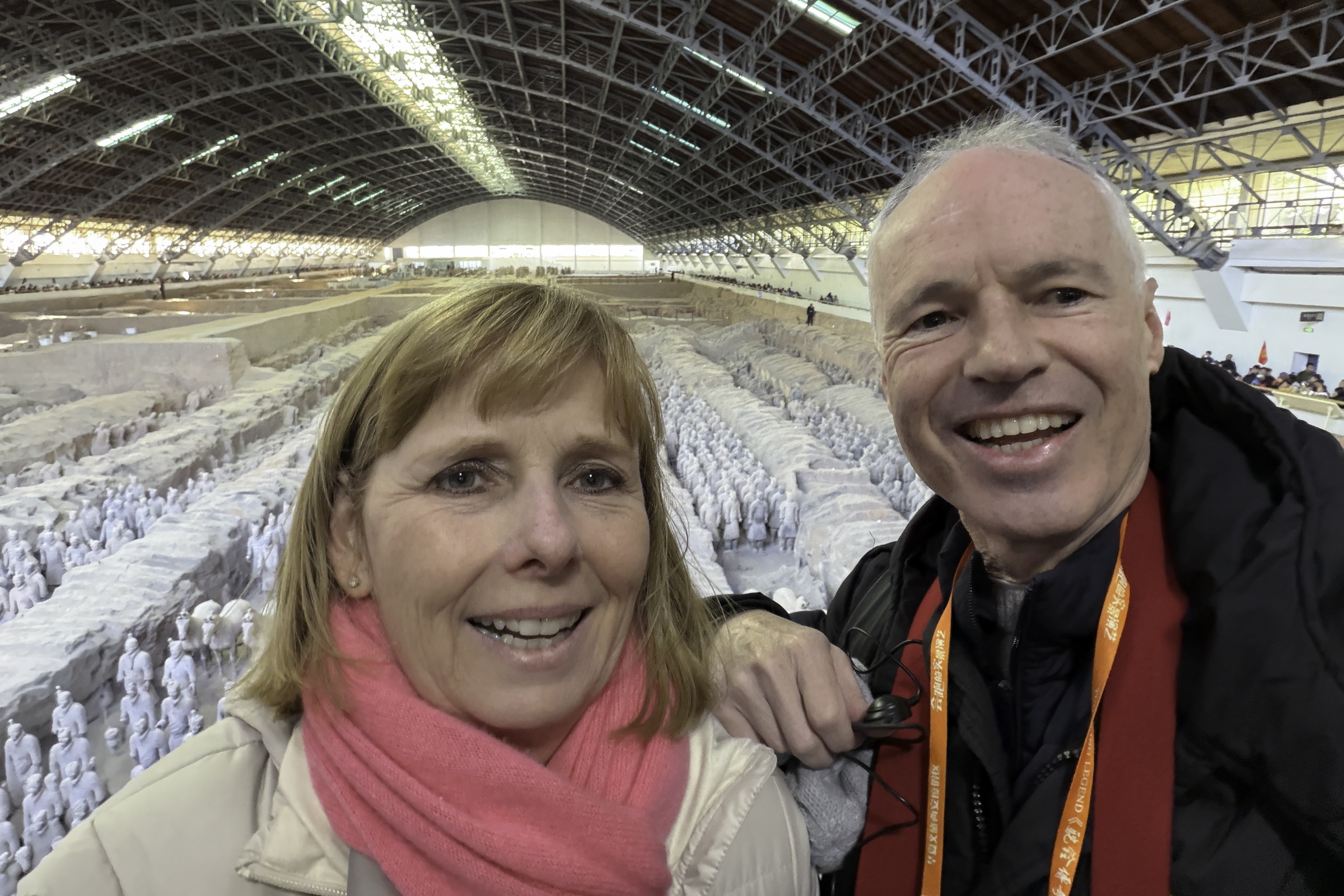Andrea and Keith, at the Terracotta Army in Xi'an.
