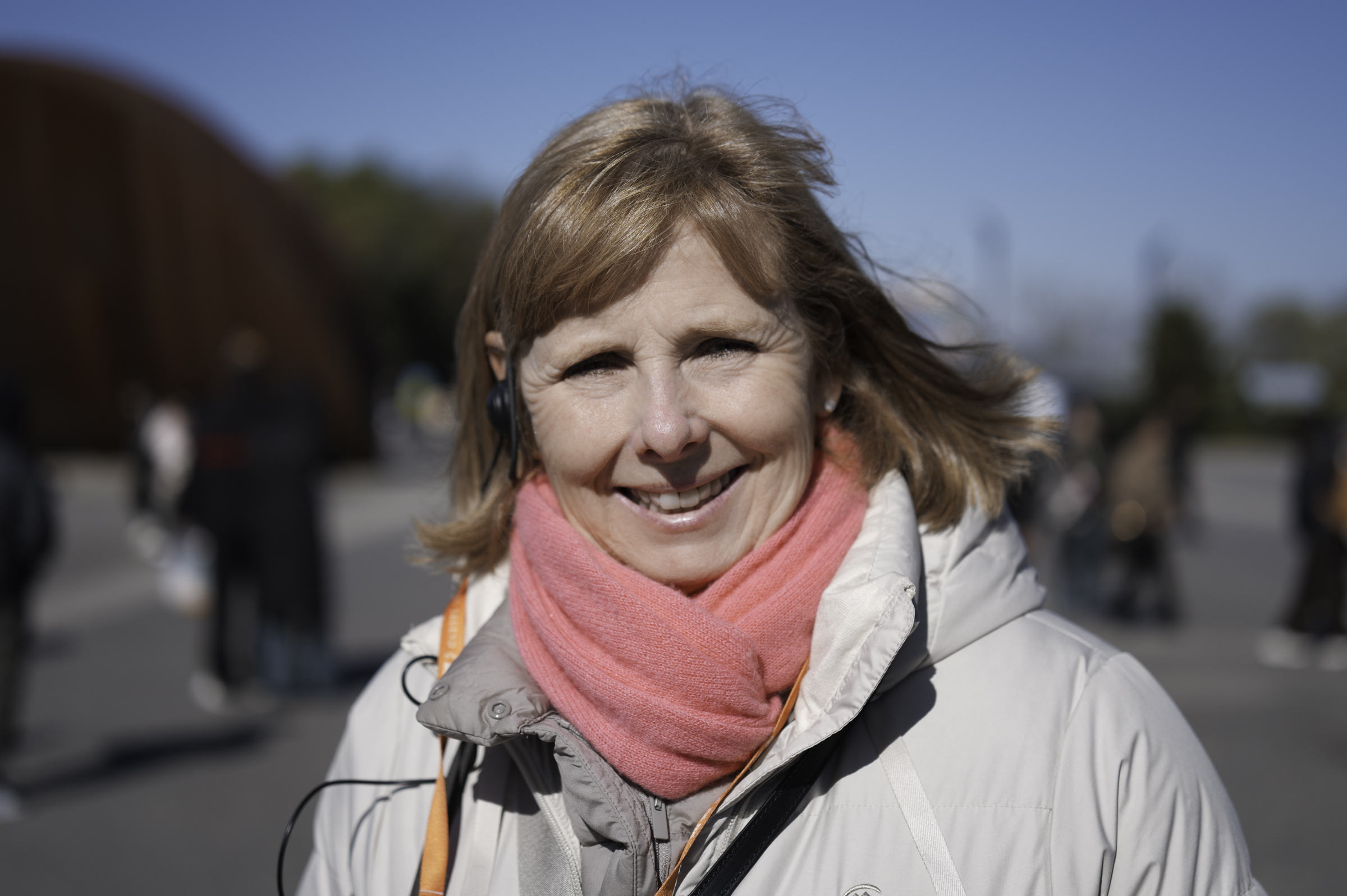 Andrea, at the site of the Terracotta Army in Xi'an.
